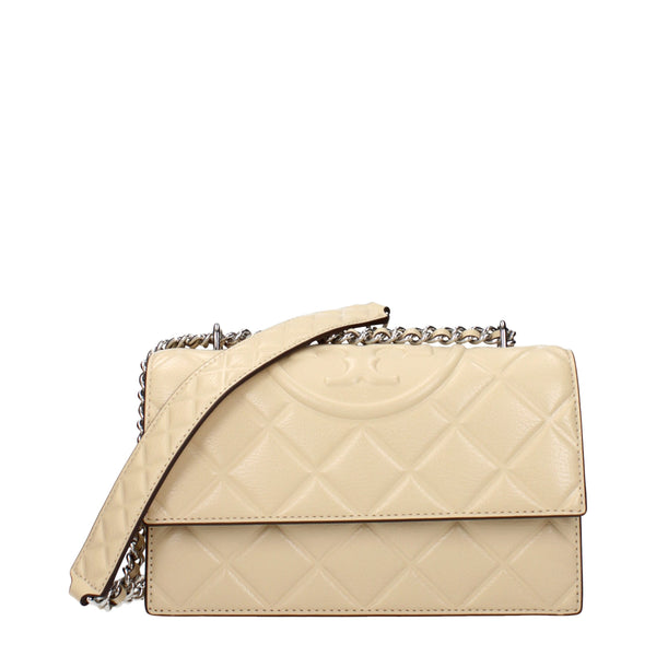 Tory Burch Leather crossbody bag in beige