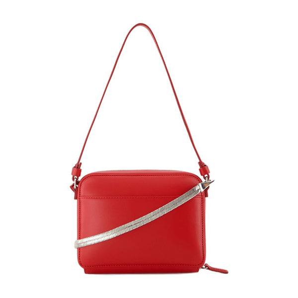 Courreges Leather shoulder bag in red