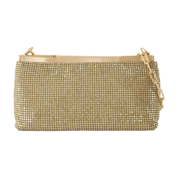 Cult Gaia Synthetic clutch in gold