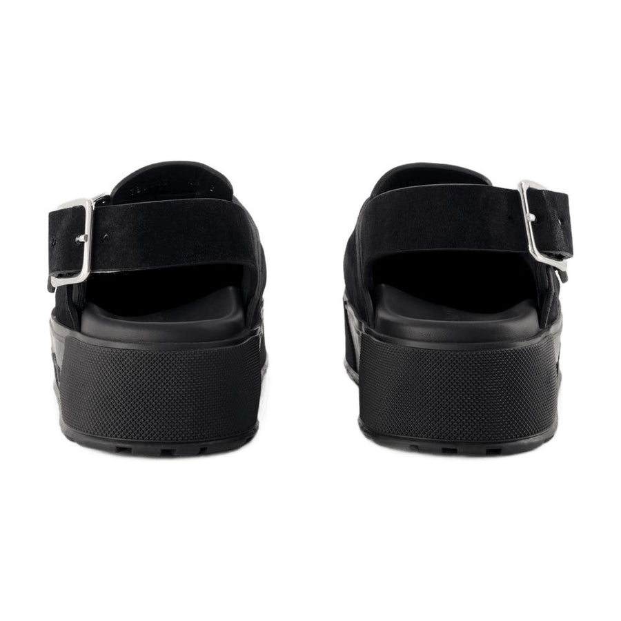 Alexander McQueen leather sandal in black