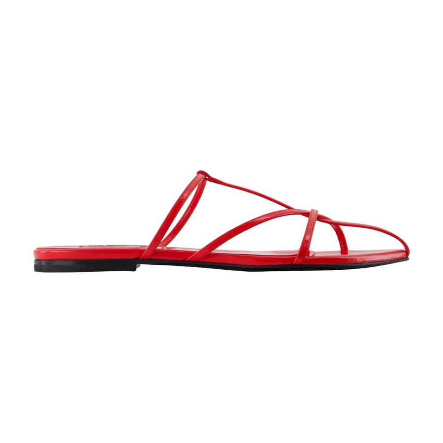 Jil Sander Goatskin sandals in red