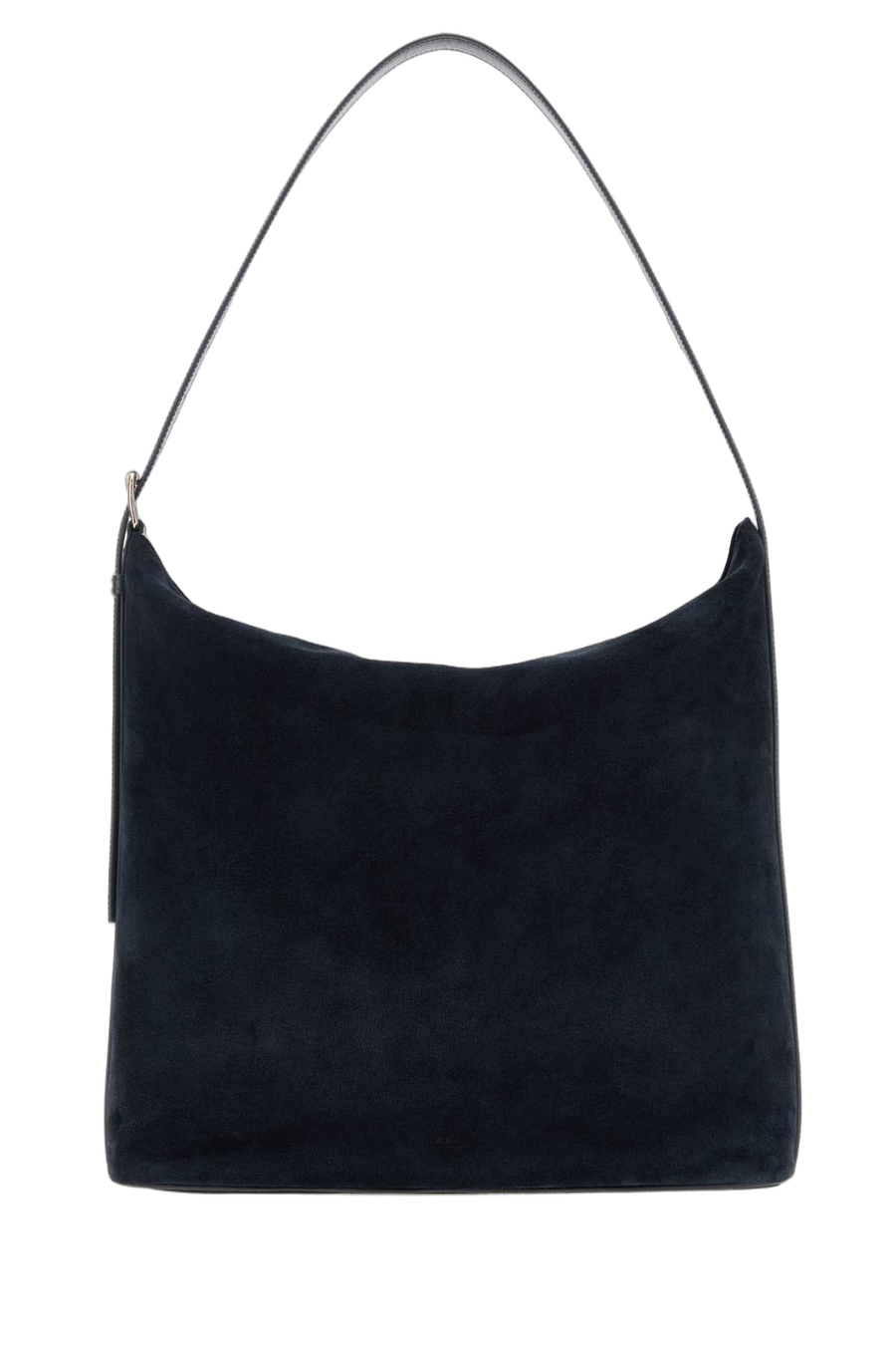 A.P.C. Vera Exterior: 100% Bovine leather; Lining: 100% Fabric; Finishing: Platinum shoulder bag in navy
