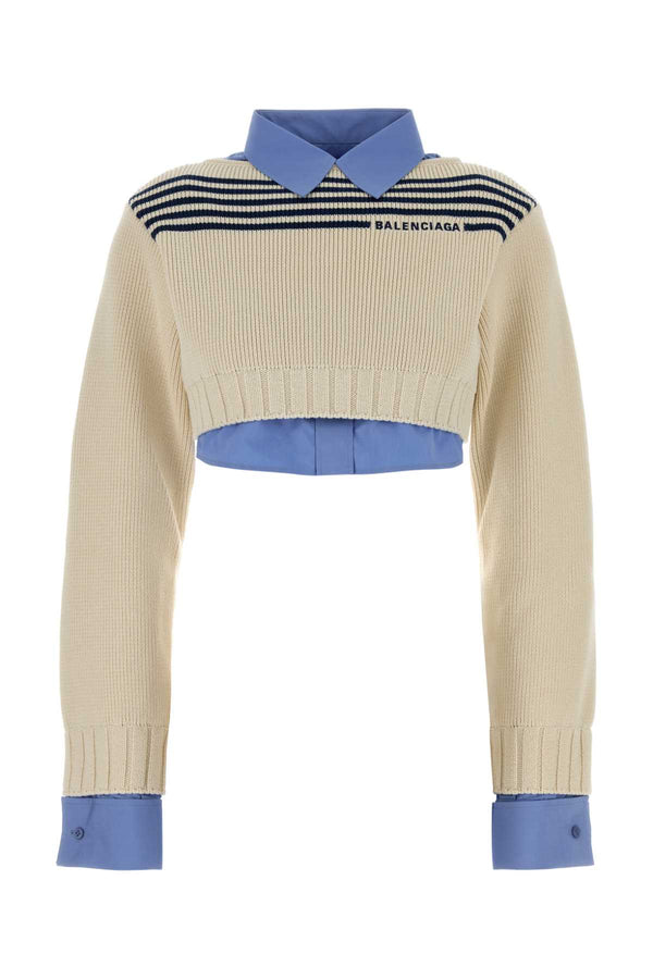 Balenciaga 100% Cotton (exterior) sweater in beige