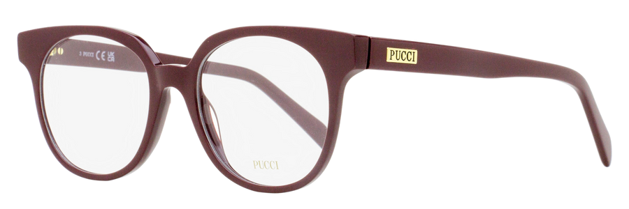 Pucci Retro Pantos Eyeglasses Ep5227 069 Maroon 50mm Plastic (acetate)