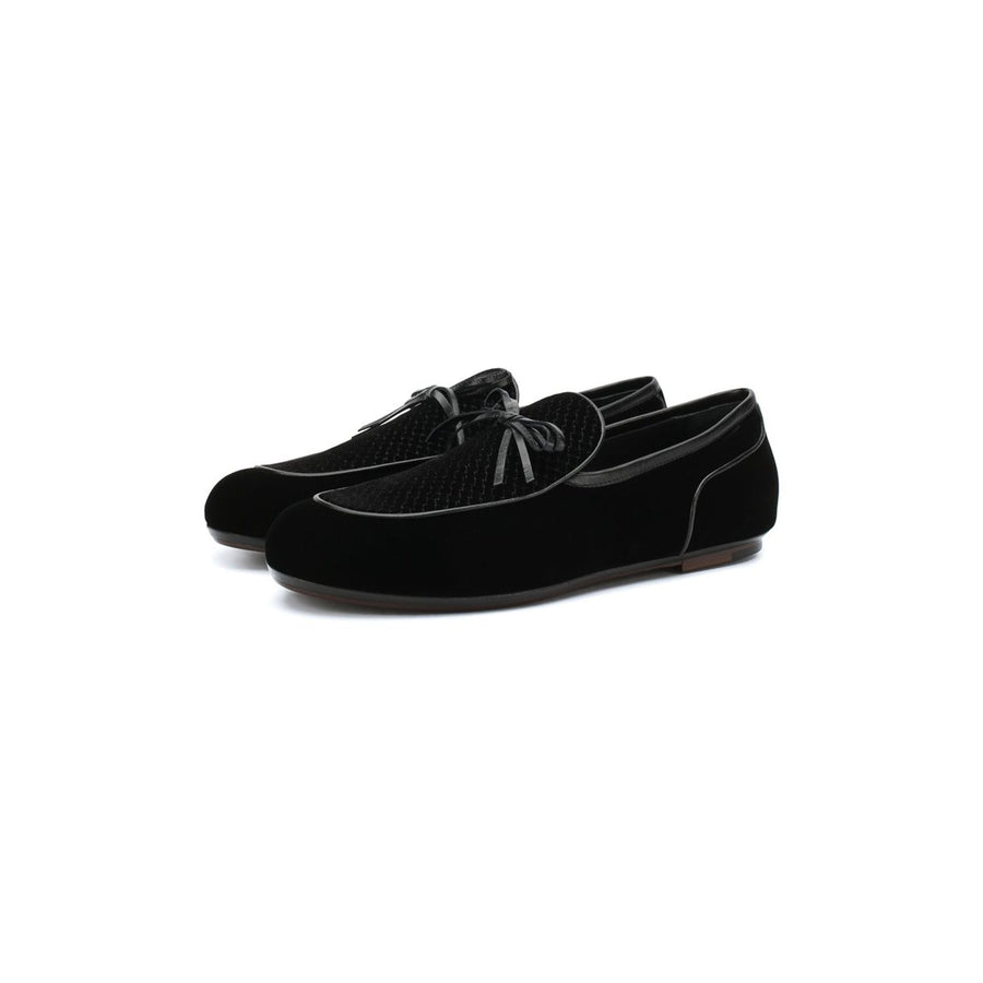 Bottega Veneta Velvet loafer in black