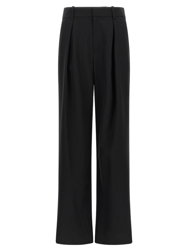 MM6 Maison Margiela 55% polyester trousers in black