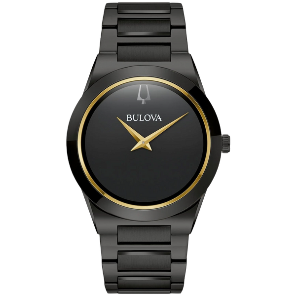 Bulova Stainless steel case watch in black