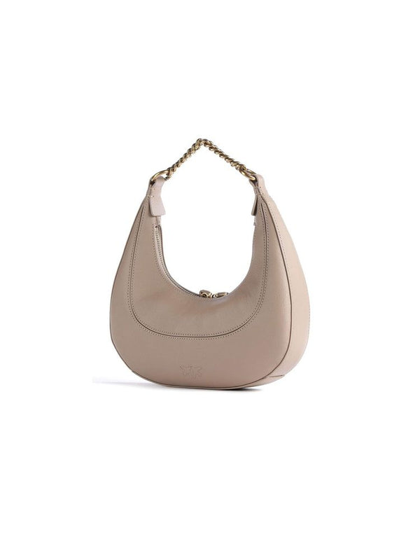 Pinko 100% Sheep Leather; Lining: 50% Polyurethane shoulder bag in beige