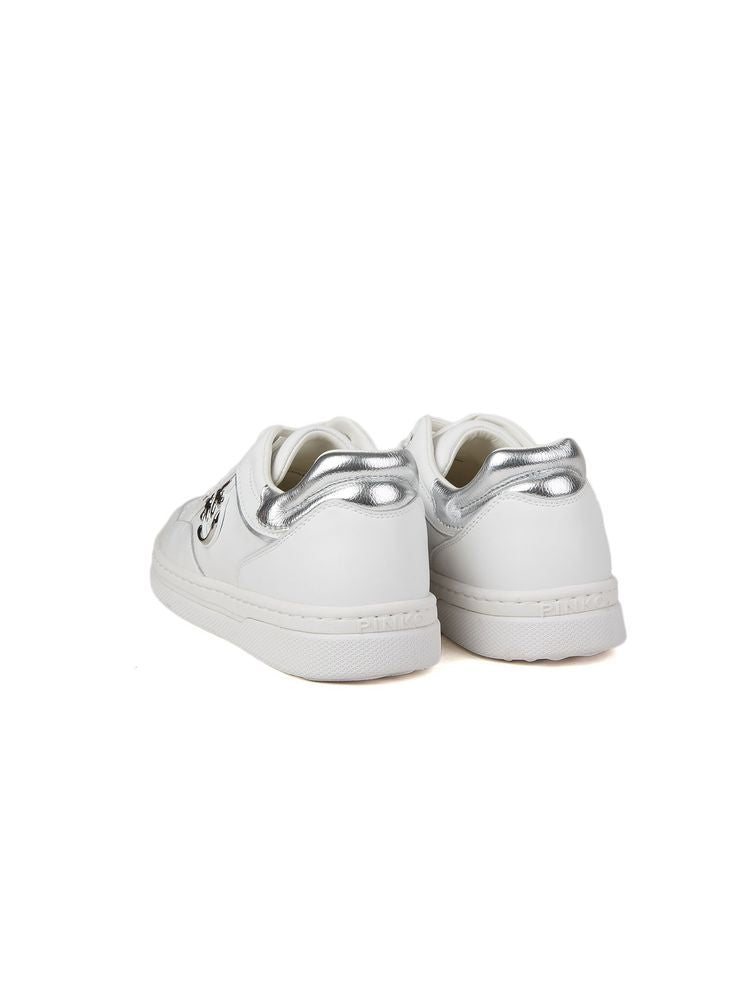 Pinko 68% Calf Leather (Bos Taurus) sneakers in white
