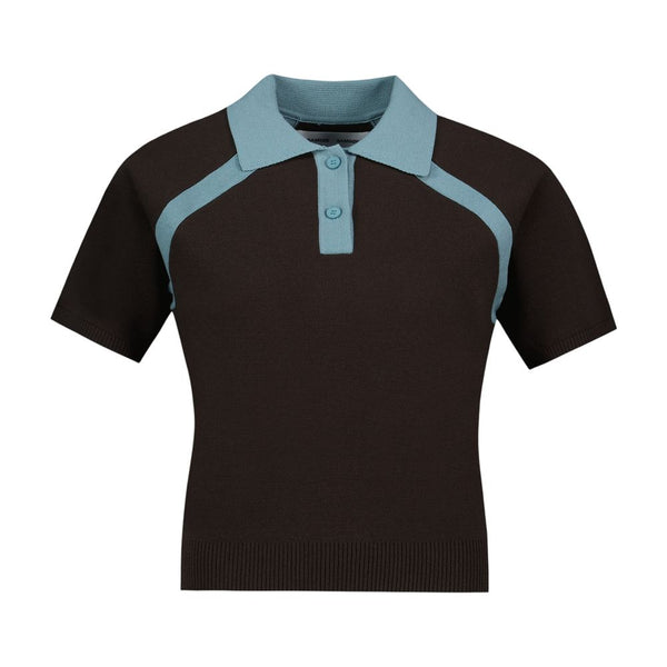 SamsøE SamsøE Viscose polo in brown