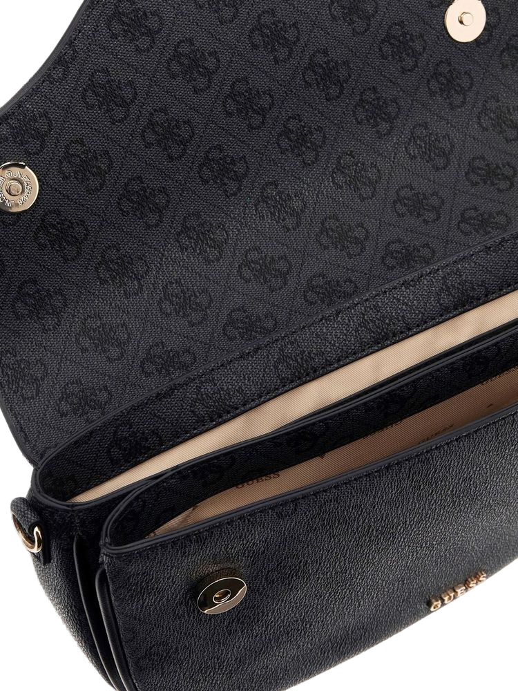Guess 100% Polyurethane shoulder bag in black