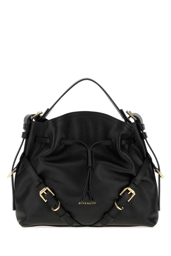 Black Leather Small Voyou Bucket Bag Borse A Secchiello