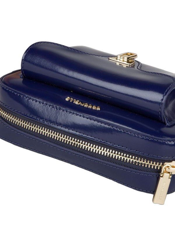 Coccinelle 100% Calf Split crossbody bag in navy