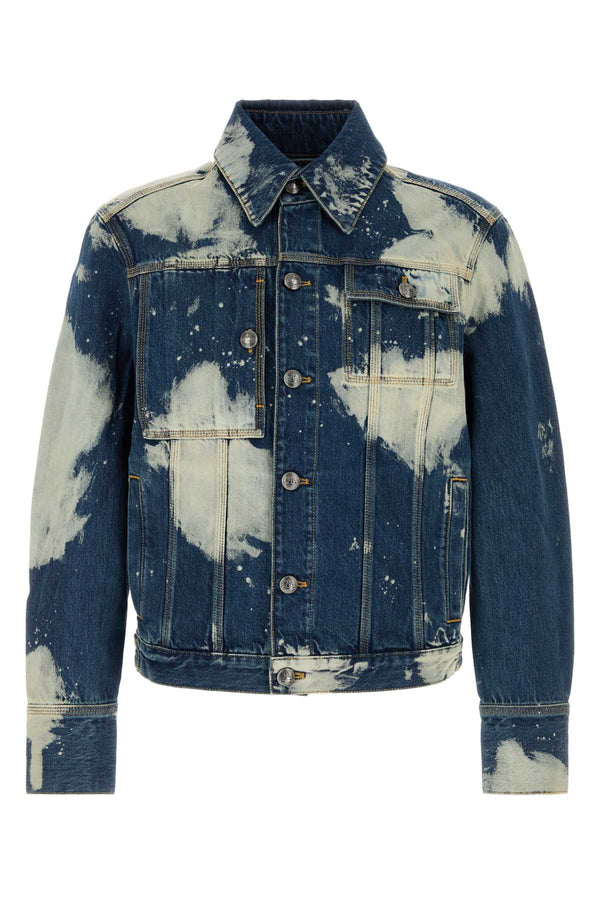 Denim Jacket Blue Exterior: Cotton Giacche E Gilet