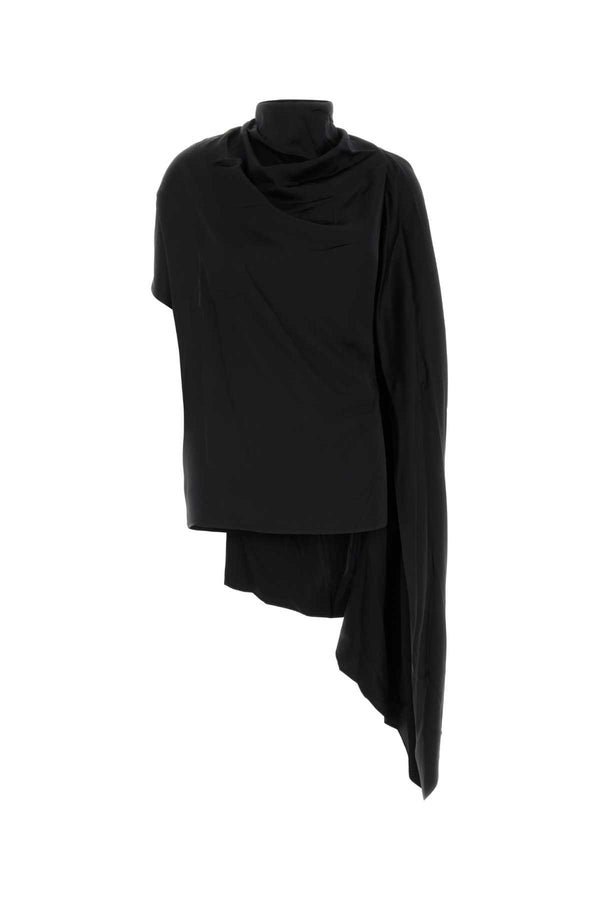 Magda Butrym Blouse 100% Silk blouse in black