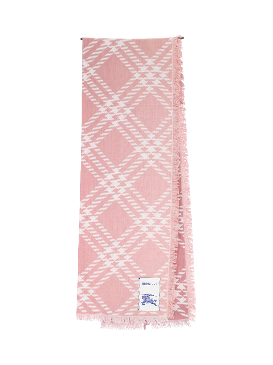 Burberry 70% Wool scarf in pink