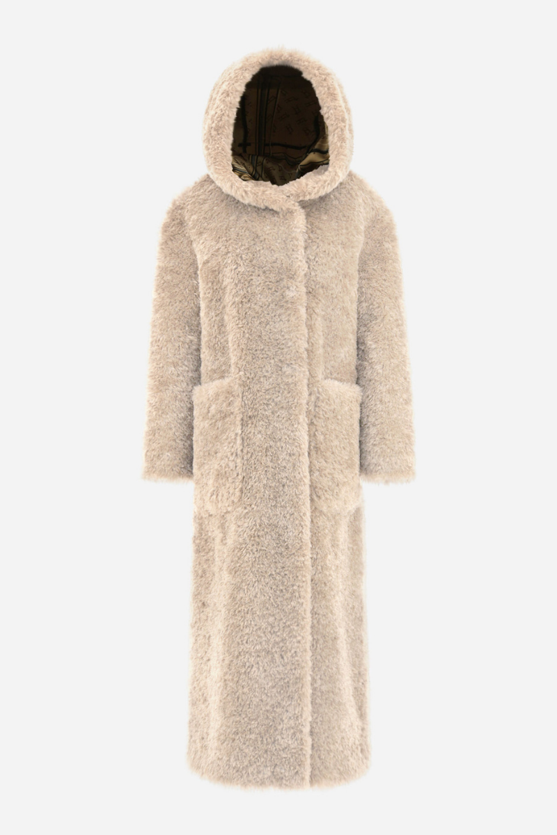 Herno 100% Polyester coat in cream