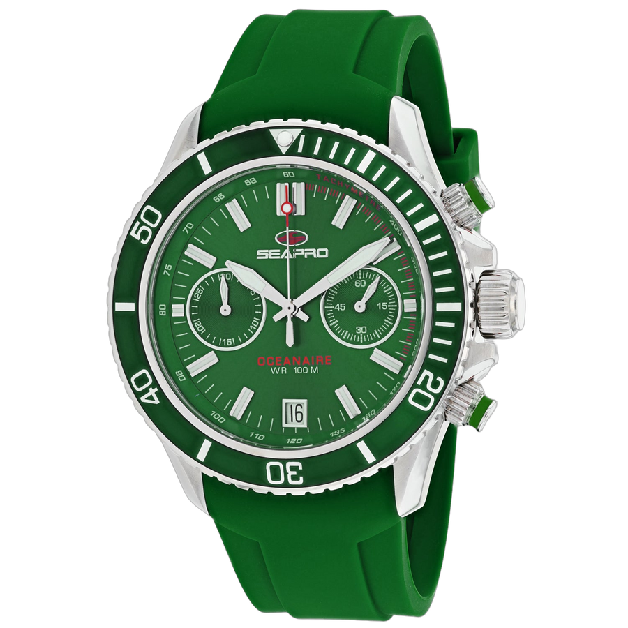 Seapro Stainless steel case watch in green