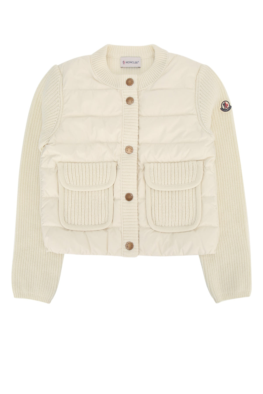 Cardigan Cream Mixed Fibres Maglieria