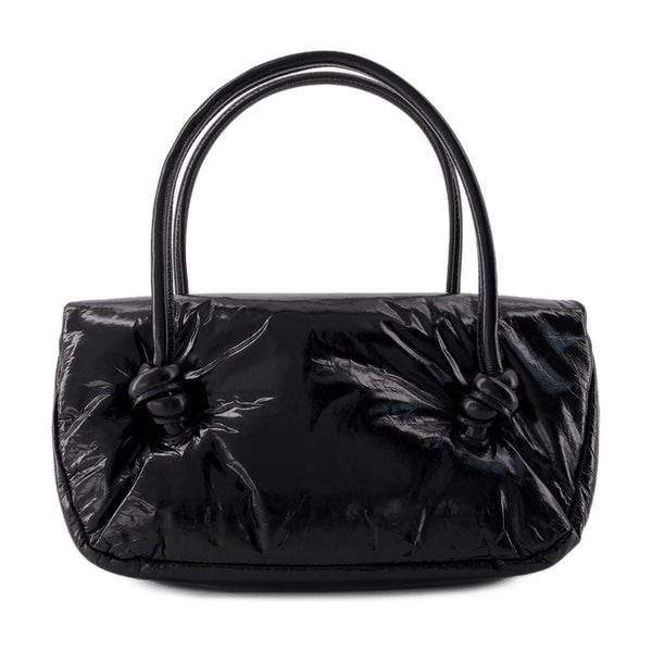 Jil Sander calfskin shoulder bag in black