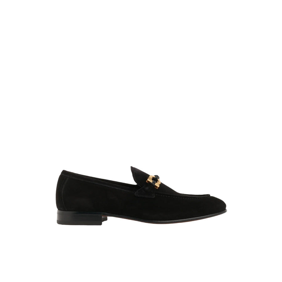 Ferragamo Suede loafer in black
