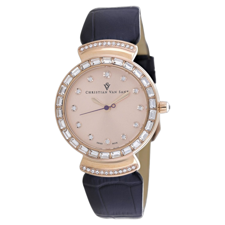 Christian Van Sant Stainless steel case watch in rose gold