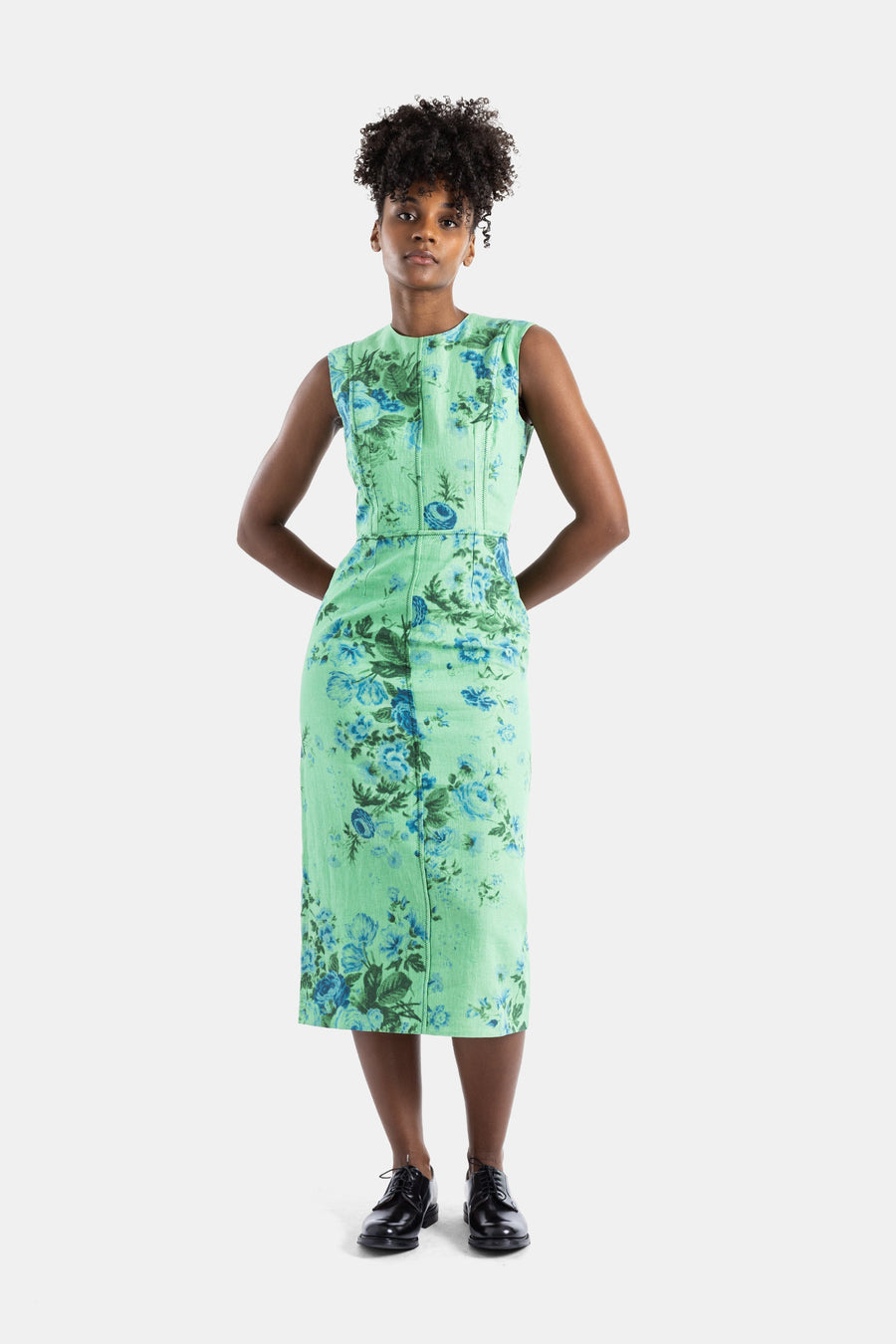 Erdem Linen dress in green