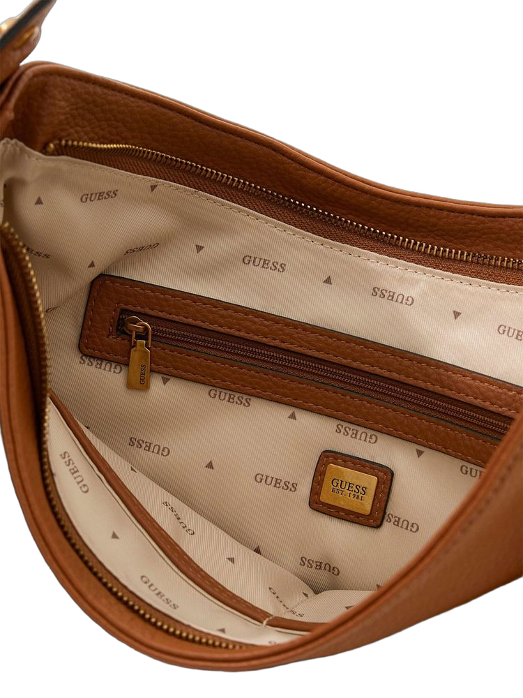 Guess 100% Polyurethane shoulder bag in brown