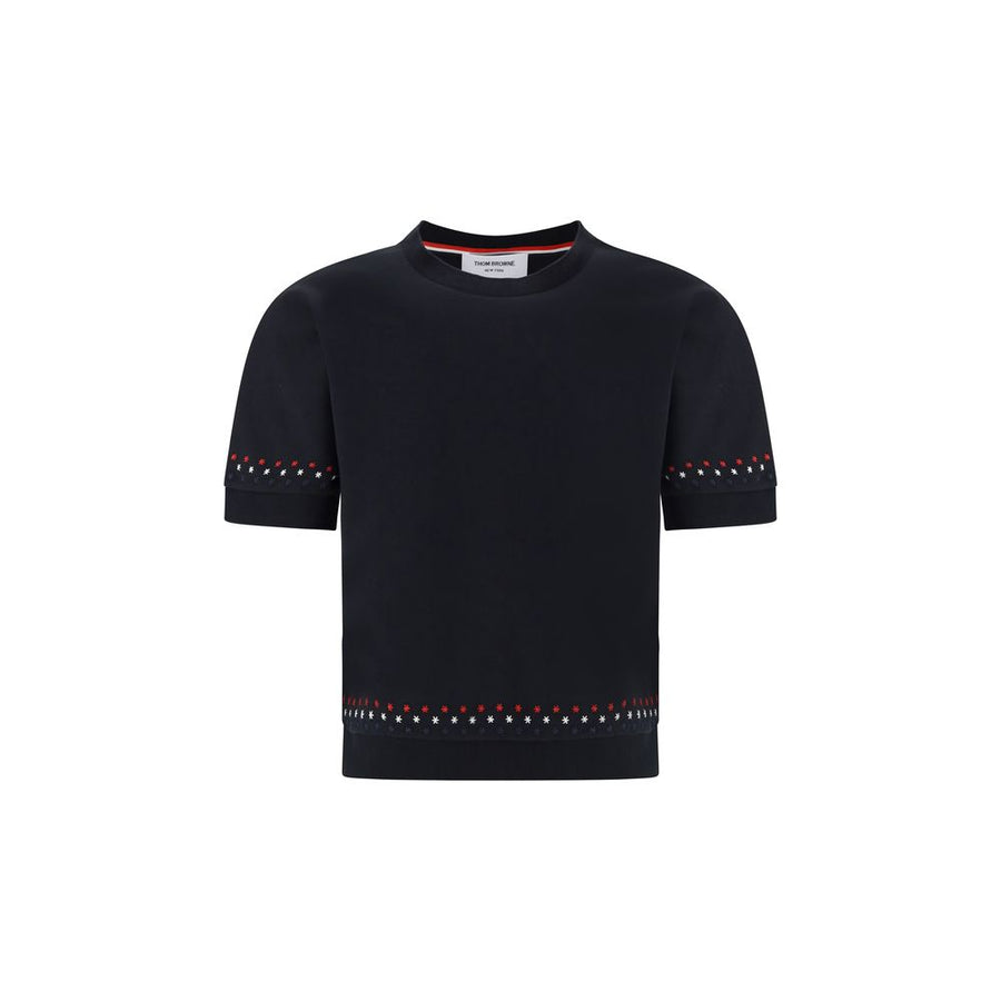 Thom Browne 100% Cotton t-shirt in black
