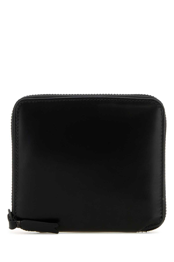 Black Leather Wallet Blk Portafogli