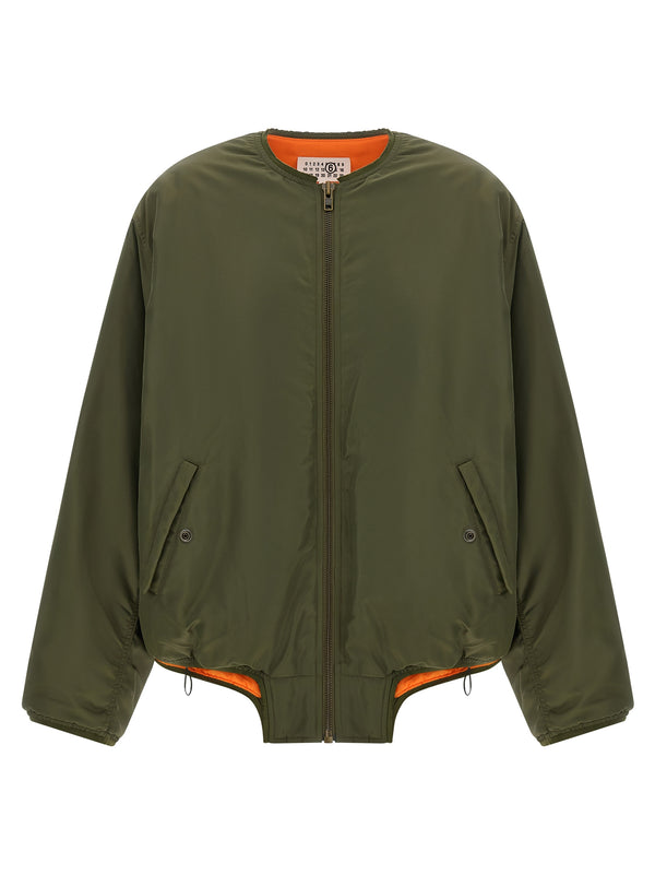 MM6 Maison Margiela 100% polyamide jacket in green