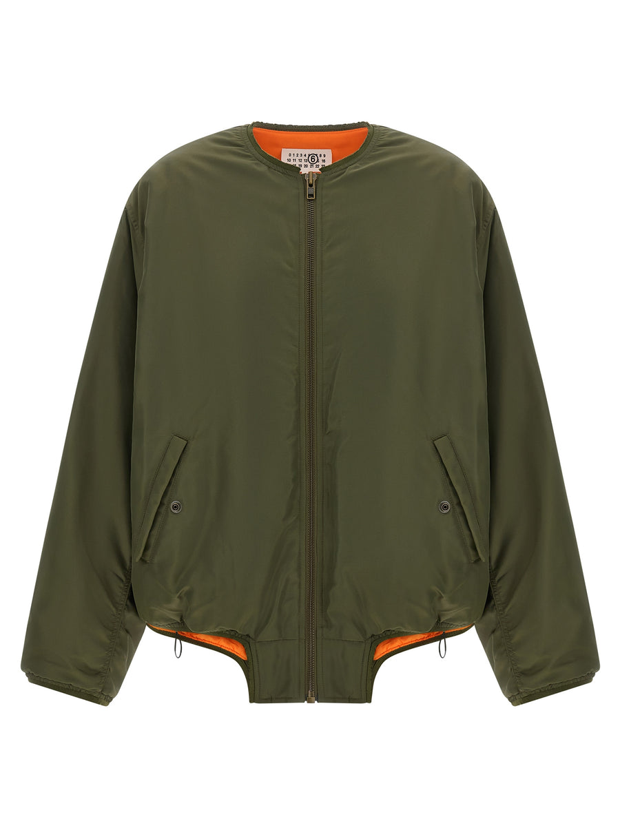 MM6 Maison Margiela 100% polyamide jacket in green