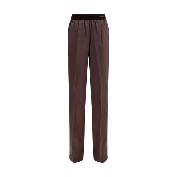 Tom Ford 94% Silk trousers in brown