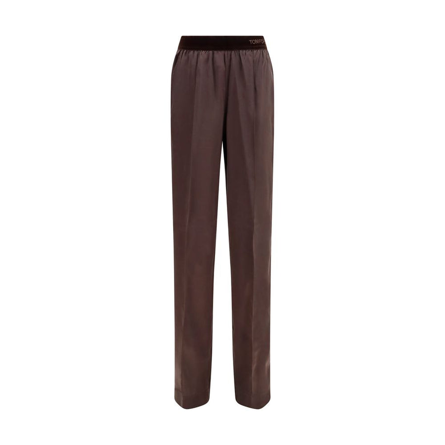 Tom Ford 94% Silk trousers in brown