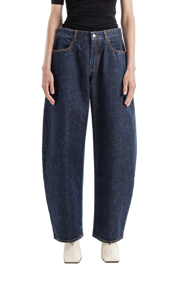 Maison AlaïA Raw denim jeans in blue