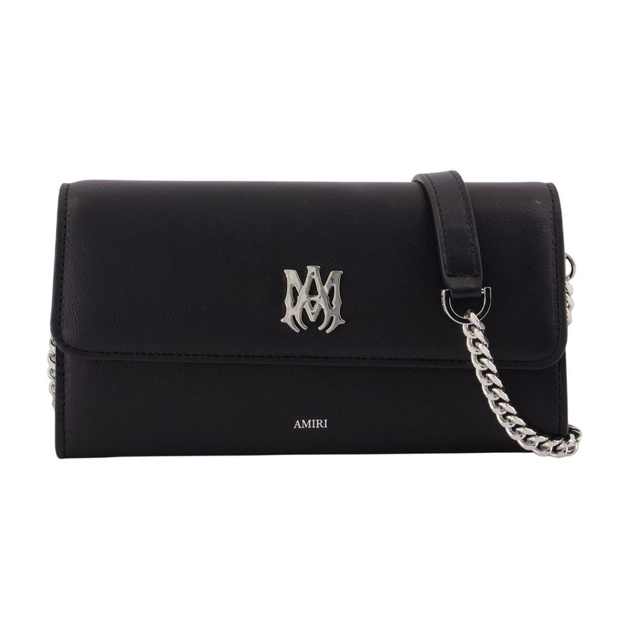 Amiri calfskin crossbody bag in black