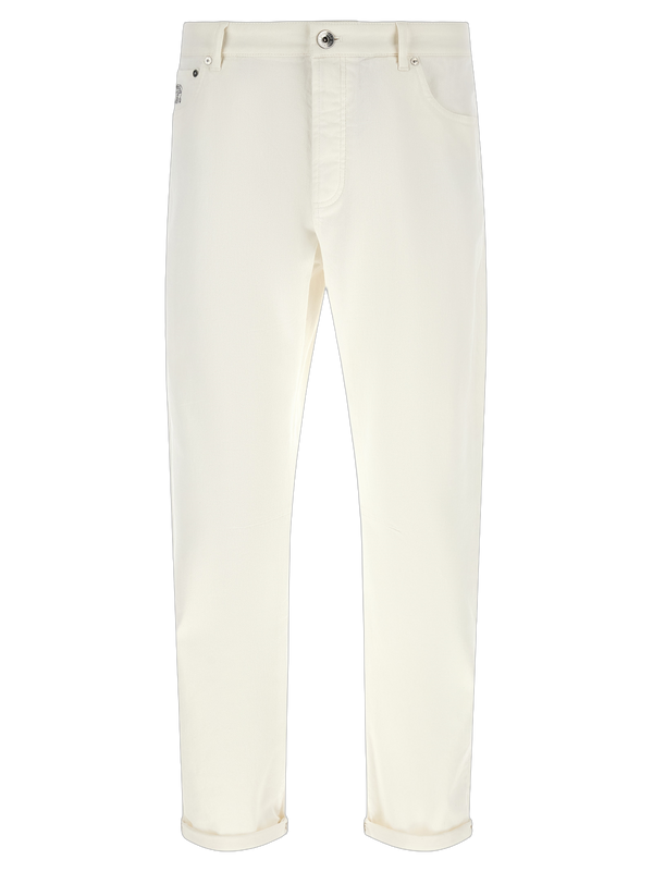 Brunello Cucinelli 99% Cotton jeans in white