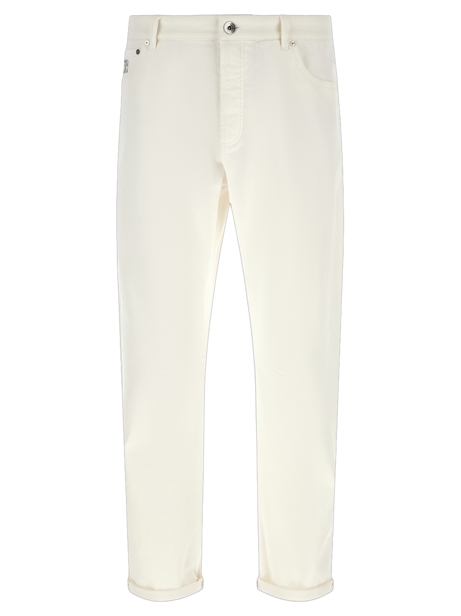 Brunello Cucinelli 99% Cotton jeans in white