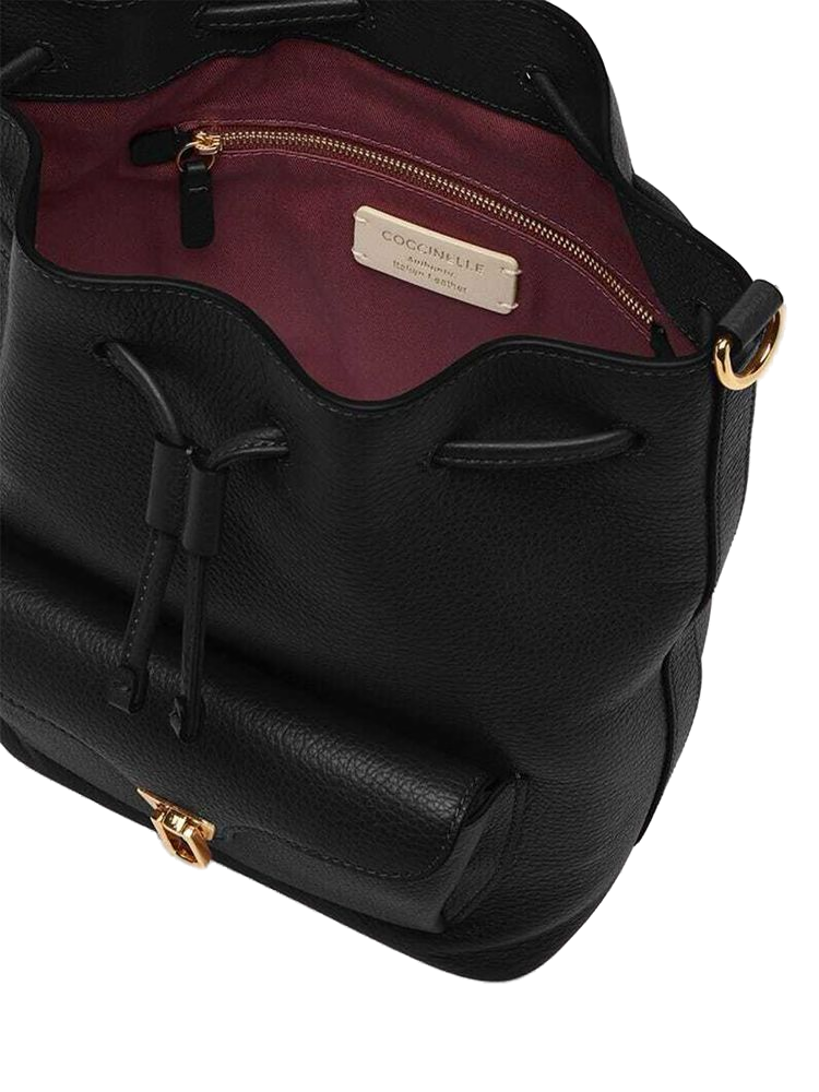 Coccinelle 100% Genuine Leather shoulder bag in black
