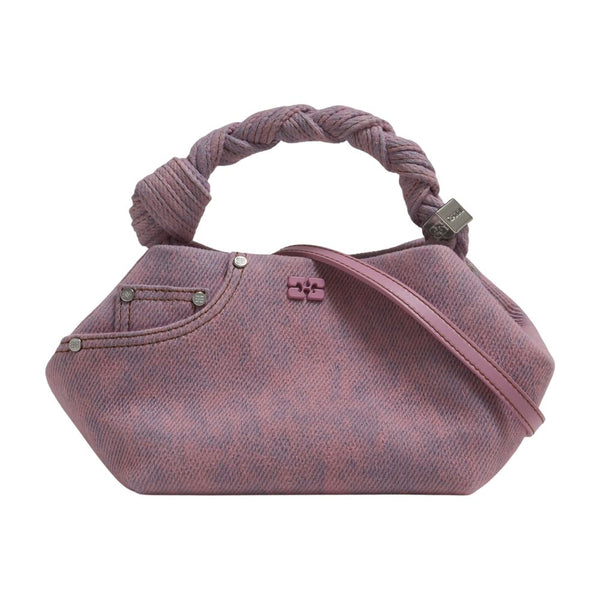 Ganni Cotton shoulder bag in pink