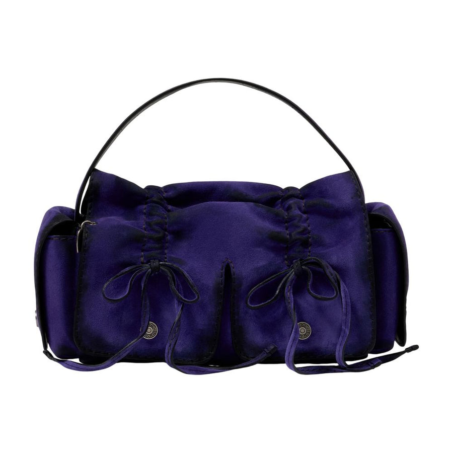 Acne Studios calfskin shoulder bag in purple