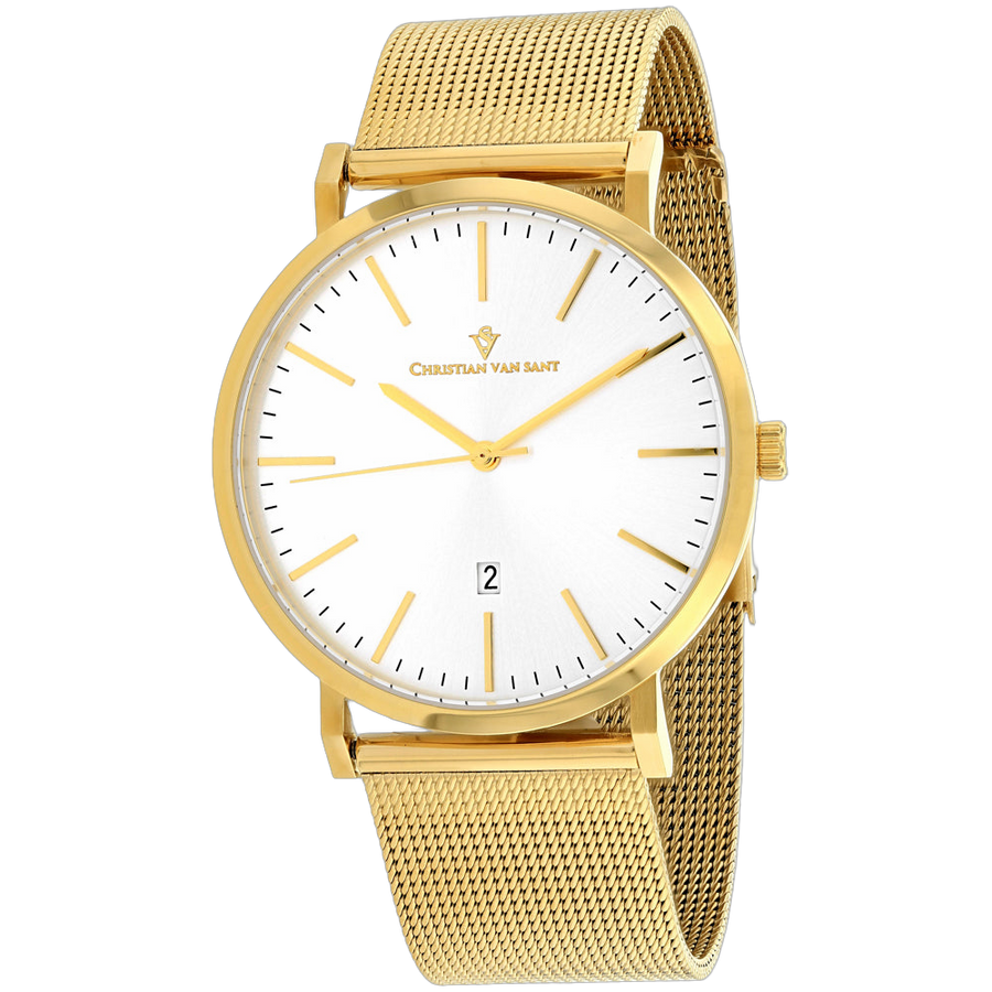 Christian Van Sant Stainless steel case watch in gold
