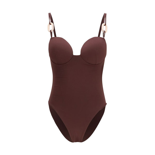 Magda Butrym 91% Nylon 9% Elastane one-piece swimsuit in bordeaux