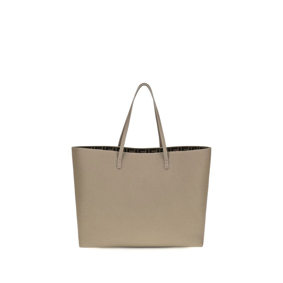 Beige Calf Leather Bos Taurus Shoulder Bag