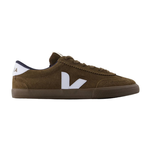 Veja Calfskin suede sneaker in brown