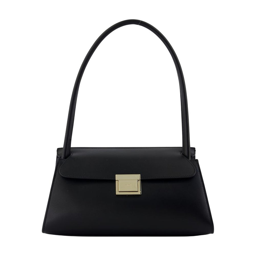 AMI Paris Calfskin crossbody bag in black