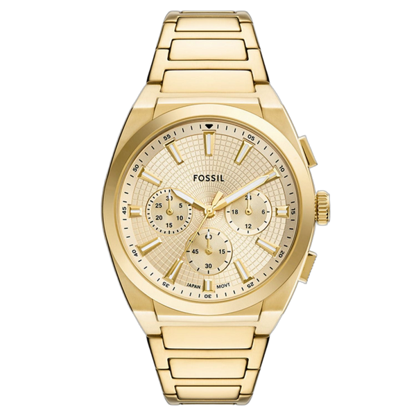 Fossil Stainless steel case and bracelet watch in gold