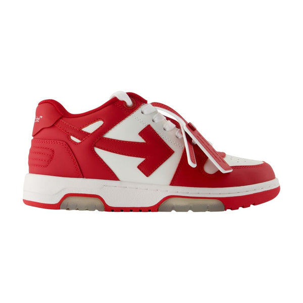 Off-White Calfskin sneaker in red