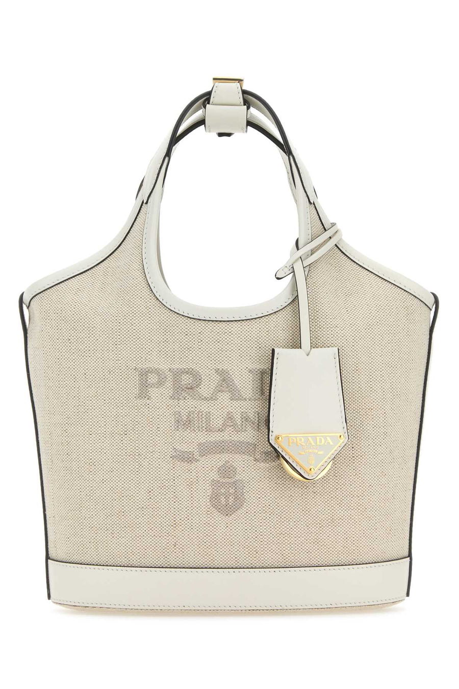 Prada 100% Linen tote bag in beige