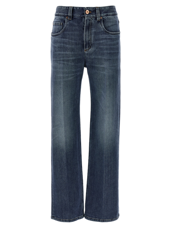 Brunello Cucinelli 99% cotton jeans in blue